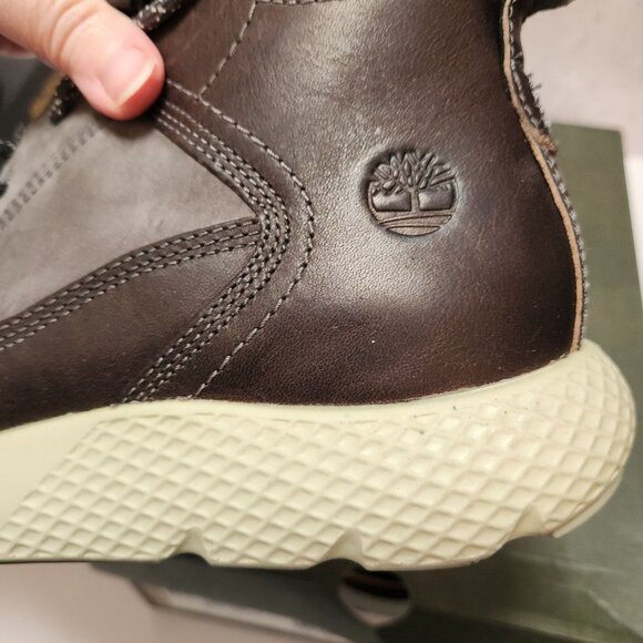 Timberland FlyRoam Boot Sneakers Mens 8.5 Brown Leather Chukka Lace-up Pre-owned - Picture 16 of 16